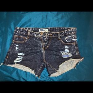 Denim shorts